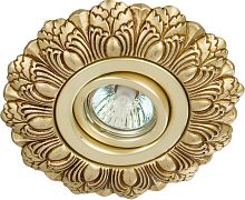 Recessed spotlight 043CLEDroundbrass