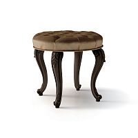 Classic stool ART. 6288leatherwooden baseupholstered