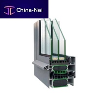 Aluminum window profile W4900thermally-insulatedfor passive houses