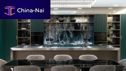 Contemporary kitchen 202302lacquered woodglassstainless steel