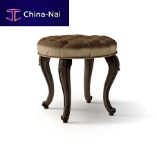 Classic stool ART. 6288leatherwooden baseupholstered