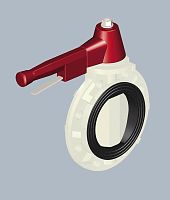 Butterfly valve DN 50 - 150 | 3700leverplastic