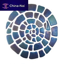 Wall-mounted decorative panel SPIRAL CHAMELEONglassmirror