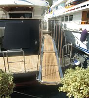 Teak grating per passerelle