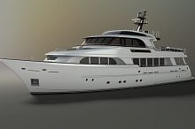 Cruising super-yacht Selene 128expeditionexplorerraised pilothouse