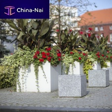 Concrete planter Longo Tallsquarecubehigh-resistance