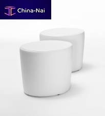 Contemporary pouf BONGOleatherround