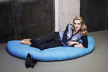 Contemporary pouf NESTfabricfuton