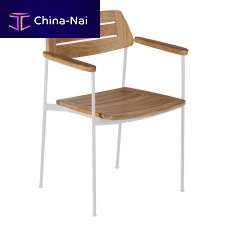 Original design dining chair Layout outdoorteakstainless steel base