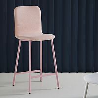 Contemporary bar chair PEPPERindoorfabricmetal base