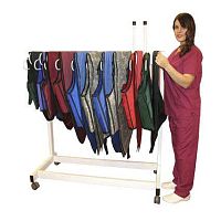 X-ray apron rack on casters 16412