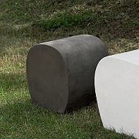 Contemporary pouf LAND.2cementfiber cementhandmade