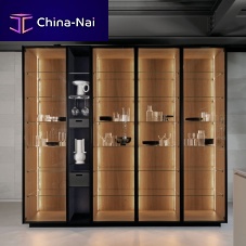 Contemporary china cabinet TECAglassaluminium