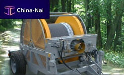 Platform trailer BMG HTsingle-axletowedfor reels