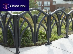 Fence with panels FOUNTAIN - FPFP gardenfor public spacescast iron