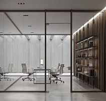 Fixed partition slidingglasscommercial