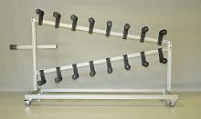 Wire payoff stand mobilepedestal-mount