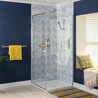 Glass shower enclosure LPSCwith sliding doorcornerhome