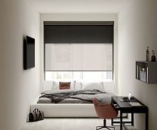 Boxed roller blinds ZI-BOX DUOfor windowfabricmotorized