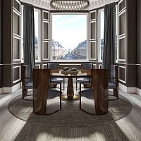 Contemporary dining table RIVIERAwoodenroundhome