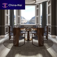 Contemporary dining table RIVIERAwoodenroundhome