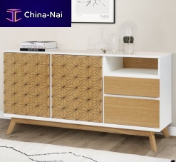 Contemporary sideboard BILBAO wood veneerMDFbirch