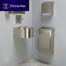 Bathroom trash can ELITEwall-mountedfree-standingstainless steel