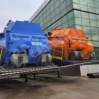 Mobile concrete mixer UMIX TS seriesautomatichorizontal2-axis