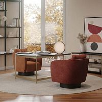 Contemporary armchair Herfabricwith removable cushiongray