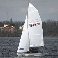 Single-handed sailing dinghy MERLINchildren'sdouble-handedrecreational