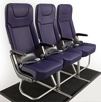 Aircraft cabin seat PF2000economy classwith integrated screenwith table
