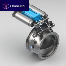 Butterfly valve PKIIIpneumatically-operatedshut-offfor gas