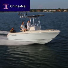 Outboard center console boat 196 RX for fishingwith T-top
