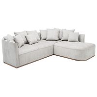 Corner sofa LUPEArt Deco stylefabricgray