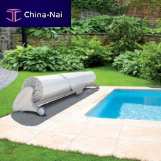 Slatted swimming pool cover MOOVE'O®automaticsecuritysolar-powered