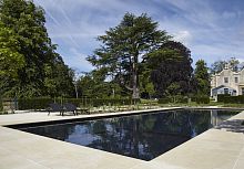 Outdoor swimming pool GLOUCESTERSHIREin-groundstonewith cover