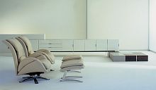 Contemporary armchair JAZZtextilewith footrestreclining