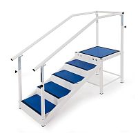 One-sided rehabilitation staircase 1312010with 2 handrails