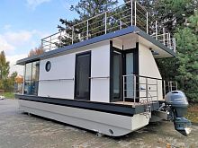 Catamaran houseboat 10Minboardoutboard12-person max.