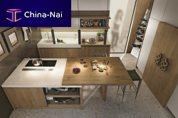 Contemporary kitchen NATURAwood veneersolid woodoak