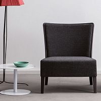 Traditional fireside chair LONDRA Dfabricsolid woodupholstered