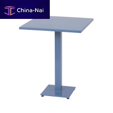Contemporary bistro table 94steelmetal basesquare