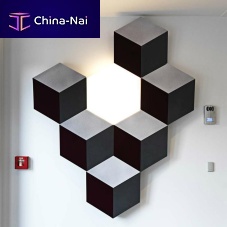 Wall-mounted acoustic panel ESCHERfoampolycarbonatehexagonal