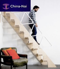 Straight staircase Comfortwooden stepwooden framehome