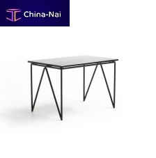 Contemporary coffee table AeroZeppelinglassaluminum baserectangular