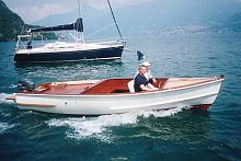 Outboard small boat COLOMBO �19openside consolewooden
