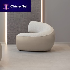 Contemporary armchair Abbraccifabricleatheriron