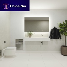Contemporary bathroom ALAVOstainless steelSolid Surfaceprecast