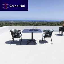 Aluminum table base Emma LOWpowder-coated steelcontemporary4-leg