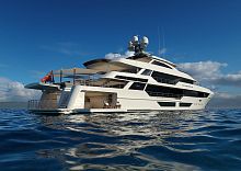 Cruising mega-yacht W172 raised pilothouse6-cabincomposite